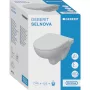 Geberit Selnova Rimfree mélyöblítésű fali WC csésze 35,5x53 cm, Duroplast ülőkével, fehér 501.751.00.1