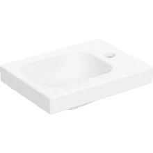   Geberit iCon Light kézmosó 38x28 cm, jobb oldali csaplyukkal, túlfolyó nélkül, matt fehér 501.830.JT.1