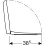 Geberit Selnova Compact WC-ülőke, lecsapódásgátlós, rögzítés felülről, fehér 501.878.00.1