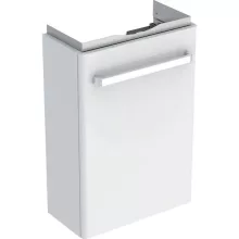   Geberit Selnova Compact 1 ajtós alsó szekrény kézmosóhoz 45 cm, rövidített kivitel, fényezett fehér 501.925.01.1