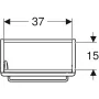 Geberit Selnova Compact 1 ajtós alsó szekrény kézmosóhoz 45 cm, rövidített kivitel, fényezett fehér 501.925.01.1