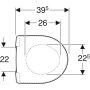 Geberit Selnova Compact WC-ülőke, lecsapódásgátlós, gyorskioldós, fehér 501.931.00.1