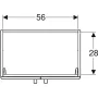 Geberit Selnova Compact 2 ajtós alsó szekrény mosdóhoz 65 cm, szerviztérrel, fényezett világosszürke 501.956.42.1
