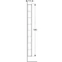 Geberit ajtós magas szekrény 180 cm belső tükörrel, matt fehér 502.317.01.3