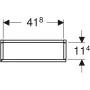 Geberit ajtós magas szekrény 180 cm belső tükörrel, matt fehér 502.317.01.3