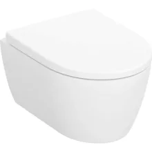 Geberit iCon mélyöblítésű fali WC készlet WC-ülőkével, rövidített kivitel, Rimfree, matt fehér 