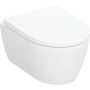 Geberit iCon mélyöblítésű fali WC készlet WC-ülőkével, rövidített kivitel, Rimfree, matt fehér 502.381.JT.1