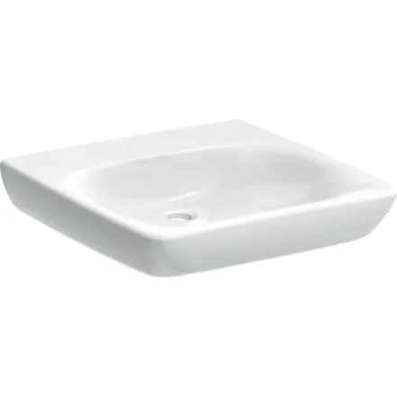 Geberit Selnova Comfort akadálymentes mosdó 60x55 cm, csaplyuk és túlfolyó nélkül 502.771.00.7
