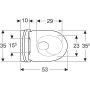 Geberit Acanto fali kerámia WC TurboFlush KeraTect Rimless 502774008