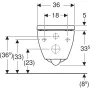 Geberit Acanto fali kerámia WC TurboFlush KeraTect Rimless 502774008