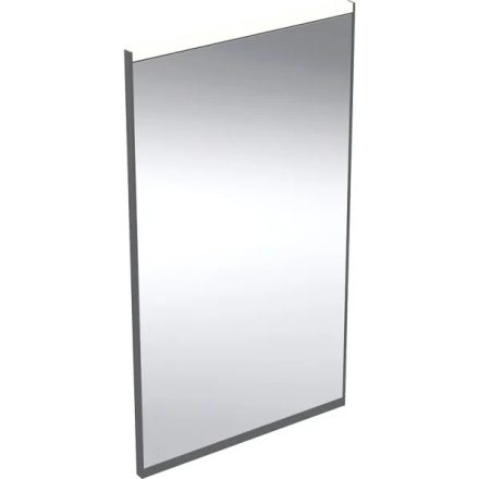 Geberit Option Plus Square tükör 40x70 cm, közvetlen és közvetett világítással, matt fekete 502.780.14.1