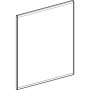 Geberit Option Plus Square tükör 60x70 cm, közvetlen és közvetett világítással, alumínium 502.781.00.1