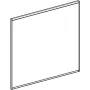 Geberit Option Plus Square tükör 75x70 cm, közvetlen és közvetett világítással, alumínium 502.782.00.1