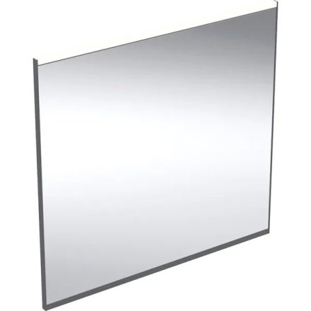 Geberit Option Plus Square tükör 75x70 cm, közvetlen és közvetett világítással, matt fekete 502.782.14.1