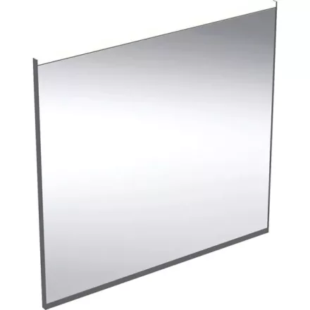 Geberit Option Plus Square tükör 75x70 cm, közvetlen és közvetett világítással, matt fekete 502.782.14.1