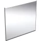 Geberit Option Plus Square tükör 75x70 cm, közvetlen és közvetett világítással, matt fekete 502.782.14.1