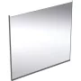 Geberit Option Plus Square tükör 75x70 cm, közvetlen és közvetett világítással, matt fekete 502.782.14.1