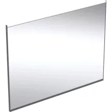   Geberit Option Plus Square tükör 90x70 cm, közvetlen és közvetett világítással, matt fekete 502.783.14.1