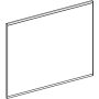 Geberit Option Plus Square tükör 90x70 cm, közvetlen és közvetett világítással, matt fekete 502.783.14.1