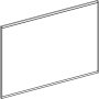 Geberit Option Plus Square tükör 105x70 cm, közvetlen és közvetett világítással, alumínium 502.784.00.1