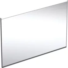   Geberit Option Plus Square tükör 105x70 cm, közvetlen és közvetett világítással, matt fekete 502.784.14.1