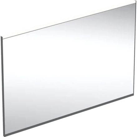 Geberit Option Plus Square tükör 105x70 cm, közvetlen és közvetett világítással, matt fekete 502.784.14.1