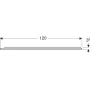 Geberit Option Plus Square tükör 120x70 cm, közvetlen és közvetett világítással, matt fekete 502.785.14.1