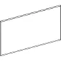Geberit Option Plus Square tükör 135x70 cm, közvetlen és közvetett világítással, matt fekete 502.786.14.1