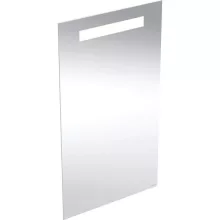   Geberit Option Basic Square tükör felső világítással 40x70 cm, eloxált alumínium 502.803.00.1
