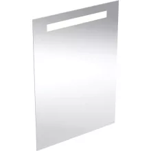   Geberit Option Basic Square tükör felső világítással 50x70 cm, eloxált alumínium 502.804.00.1