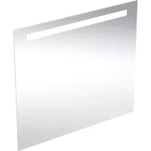   Geberit Option Basic Square tükör felső világítással 80x70 cm, eloxált alumínium 502.807.00.1