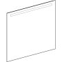 Geberit Option Basic Square tükör felső világítással 100x90 cm, eloxált alumínium 502.814.00.1