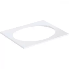   Geberit Selnova Square mosdópult 59,1x47,5 cm, fényes fehér 502.860.00.1