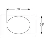 Geberit Selnova Square mosdópult 79,1x47,5 cm, hikoridió 502.866.00.1