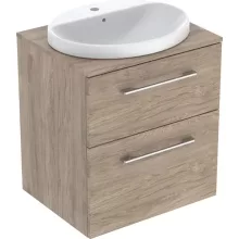   Geberit Selnova Square Set mosdószekrény mosdóval 59x70 cm, két fiókkal, hikoridió 502.870.00.1