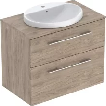   Geberit Selnova Square Set mosdószekrény mosdóval 79x70 cm, két fiókkal, hikoridió 502.874.00.1