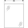 Geberit Selnova Square tükör 60x75 cm 502.891.00.1