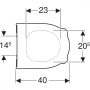 Geberit Bambini Duroplast WC-ülőke gyermekeknek soft-close zsanérral, óceánkék 502.970.SX.1 (502970SX1)