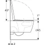 Geberit iCon fali kerámia WC TurboFlush technológiával ülőkével 503046001