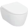 Geberit iCon fali kerámia WC TurboFlush technológiával és ülőkével, rövidített kivitel, matt fehér 