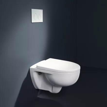 Geberit Selnova mélyöblítésű fali kerámia WC TurboFlush öblítéssel és Duroplast ülőkével, fehér 503.083.00.1