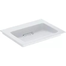   Geberit ONE mosdó hátsó lefolyóval 60x48 cm, túlfolyó és csapfurat nélkül, KeraTect bevonat 505.001.00.1