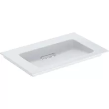   Geberit ONE mosdó hátsó lefolyóval 75x48 cm, túlfolyó és csapfurat nélkül, KeraTect bevonat 505.003.00.1
