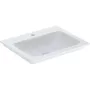 Geberit One beépíthető mosdó 60x48 cm csaplyukkal, túlfolyó nélkül, KeraTect felület bevonattal 505.010.01.1