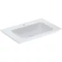 Geberit One beépíthető mosdó 75x48 cm csaplyukkal, túlfolyó nélkül, KeraTect felület bevonattal 505.010.01.2