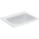 Geberit One beépíthető mosdó 60x48 cm csaplyuk és túlfolyó nélkül, KeraTect felület bevonattal 505.011.01.1