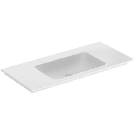 Geberit One beépíthető mosdó 105x48 cm, csaplyuk és túlfolyó nélkül, KeraTect felület bevonattal 505.011.01.4