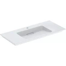   Geberit ONE mosdó hátsó lefolyóval 105x48 cm túlfolyó nélkül, KeraTect, fényes fehér 505.015.00.1