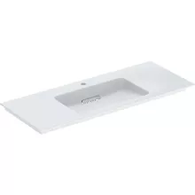   Geberit ONE mosdó hátsó lefolyóval túlfolyó nélkül 120x48 cm, KeraTect, fényes fehér 505.017.00.1