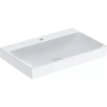   Geberit One mosdó 75x48 cm csaplyukkal, túlfolyó nélkül, KeraTect felület bevonattal 505.020.01.2